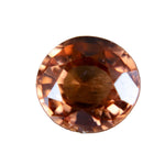 Natural brown zircon 1.77 carat oval cut loose gemstone from Ceylon