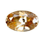 Natural brown zircon 1.66 carat oval cut loose gemstone from Ceylon untreated eye clean