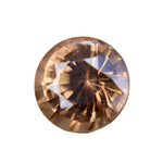 Natural brown zircon 1.62 ct round cut from Ceylon – untreated eye-clean gemstone for fine jewellery