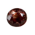 Natural brown zircon oval cut 2.30 carat Ceylon loose gemstone