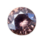 Natural brown zircon round cut 1.24 carat untreated gemstone from Ceylon