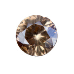 Natural brown zircon round cut 1.22 carat untreated gemstone from Ceylon
