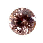 Natural brown zircon round cut 1.57 carat untreated gemstone from Ceylon