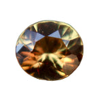 0.81 ct natural brownish orange sapphire oval cut unheated Ceylon loose gemstone