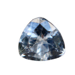 0.85ct natural colorless sapphire trillion cut, unheated VS Ceylon gemstone