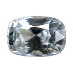 Natural Colorless White Sapphire 3.27 Carat Cushion Cut Loose Gemstone from Ceylon