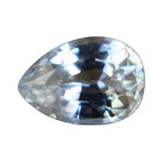 0.84 carat natural colourless sapphire pear cut unheated VS loose gemstone
