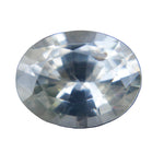 Oval cut white sapphire loose gemstone VS clarity