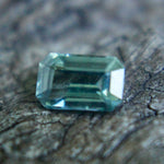 Natural Green Sapphire – 0.37 Carat | Emerald Cut | Unheated Gemstone - Sapphirepal
