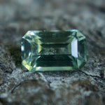 Natural Green Sapphire – 0.38 Carat | Emerald Cut | Unheated | Eye Clean - Sapphirepal