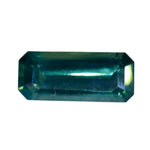 1.72 carat natural green sapphire emerald cut unheated eye clean loose gemstone