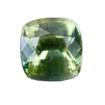Natural green sapphire 0.94 carat cushion cut Madagascar untreated loose gemstone