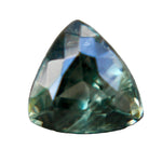 0.67 carat natural green sapphire trillion cut unheated Madagascar loose gemstone