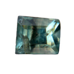 0.56ct green sapphire, freeform 4.90×4.80mm, Madagascar – face-up view