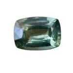 Natural green sapphire 0.98 ct cushion cut loose gemstone VS clarity