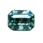 Natural green sapphire 0.75 carat emerald cut unheated gemstone