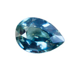Natural green sapphire 1.23 carat pear cut loose gemstone from Ceylon