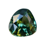 Natural green sapphire 0.94 ct trillion cut from Ceylon β loose gemstone for fine jewelry