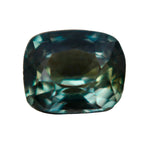 1 carat natural green sapphire cushion cut unheated VS loose gemstone
