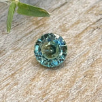 Natural Round Green Sapphire 0.57 Carat from Ceylon