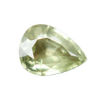 0.71 carat pear cut natural green sapphire from Ceylon, unheated and untreated with VS clarity β ethical loose gemstone for fine custom jewelry