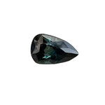Natural green parti sapphire 0.80 carat trillion cut loose gemstone