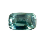 Natural green sapphire 0.71 carat cushion cut loose gemstone from Madagascar
