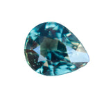 Natural Green Sapphire Pear Cut 1.40 Carat Unheated Parti Green Sapphire for Custom Engagement Rings and Jewelry Designs