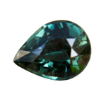 Natural green sapphire 1.29 carat pear cut unheated Ceylon gemstone