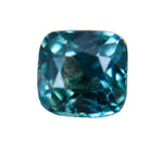 Natural green sapphire 1.00 carat cushion cut unheated eye-clean loose sapphire gemstone 5.25x5.13mm