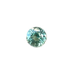 Natural green sapphire 0.60 carat round cut Madagascar loose gemstone