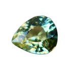1.06 carat natural green sapphire pear cut loose gemstone from Madagascar – unheated and eye-clean, sold by Sapphire Pal Australia