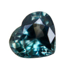 Natural green sapphire 1.02 carat heart cut loose gemstone from Ceylon VVS clarity