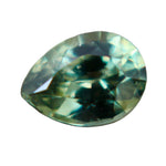 0.61 carat pear cut natural green sapphire, unheated, untreated, VS clarity, from Madagascar – certified gemstone for fine jewelry