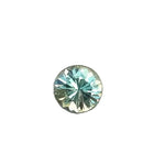 Natural green sapphire 0.52 carat round cut loose gemstone Madagascar