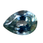 0.66 carat pear cut natural green sapphire gemstone from Madagascar, unheated, untreated, VS clarity – certified and ethically sourced