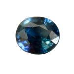 Natural Greenish Blue Sapphire – 0.99 Carat Oval Cut | Unheated Madagascar Gemstone - Sapphire pal