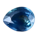 0.97ct natural blue green sapphire pear cut unheated Madagascar stone