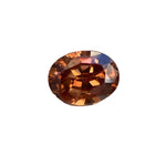 Natural Mahogany Zircon β 2.45 Carat Oval Cut Untreated Gemstone from Ceylon