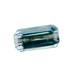 Natural unheated mint green sapphire emerald cut 2.68 carat Ceylon loose gemstone