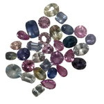 Natural Multi-Colored Sapphires Parcel β 30 loose gemstones in pink, blue, yellow, white & purple hues, assorted cuts | Ideal for jewelry designers | Sapphire Pal