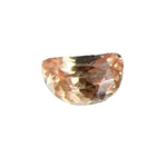 Natural Padparadscha Sapphire – 0.36 Carat Half Moon Cut | Rare Ceylon Gemstone - Sapphirepal
