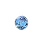 Natural pale blue sapphire 1.15 ct round cut Ceylon loose gemstone