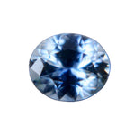 Natural pale blue sapphire 0.76 carat oval cut loose gemstone from Ceylon