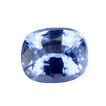 Natural pale blue sapphire 1.35 carat cushion cut Ceylon loose gemstone