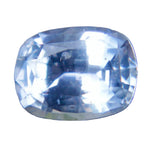 Natural pale blue sapphire 1.45 carat cushion cut loose gemstone from Ceylon