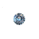 Natural pale blue sapphire 0.98 carat round cut loose gemstone from Ceylon
