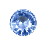 Natural pale blue sapphire 1.12ct round cut Ceylon gemstone for fine jewelry