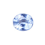Natural pale blue sapphire 1.63 carat oval cut Ceylon loose gemstone