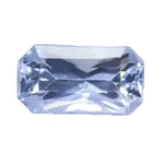 1.35ct natural pale blue sapphire emerald cut VS Ceylon loose gemstone